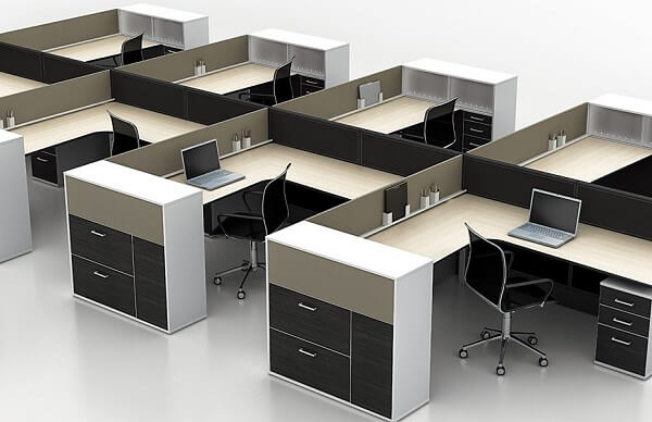 Làm vách ngăn bàn văn phòng mang lại nhiều sự tiện lợi cho không gian làm việc